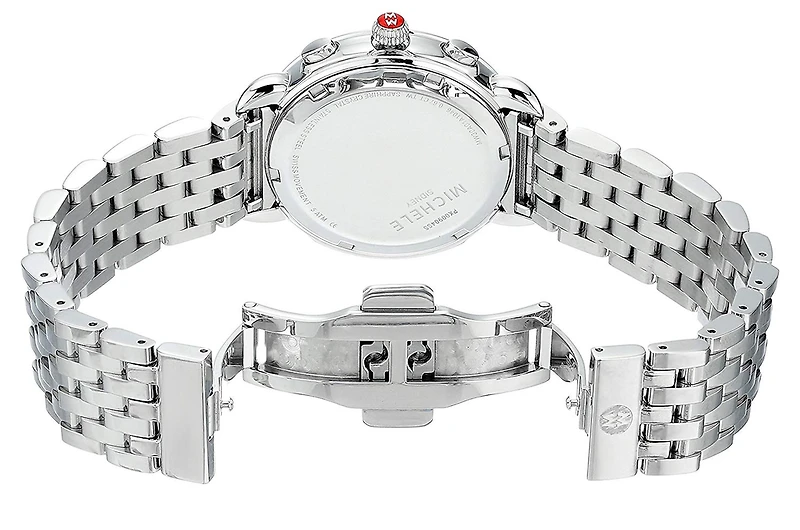 Sidney Steel and Diamonds Mother Pearl 38MM Watch