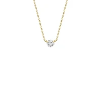 Prong Set .10ct Diamond Necklace 18K