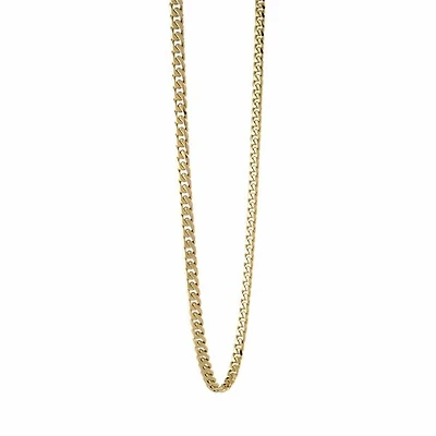 4.6mm Gold IP Steel Polished Curb Chain