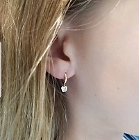 Mother Pearl Butterlfy Huggie Earrings