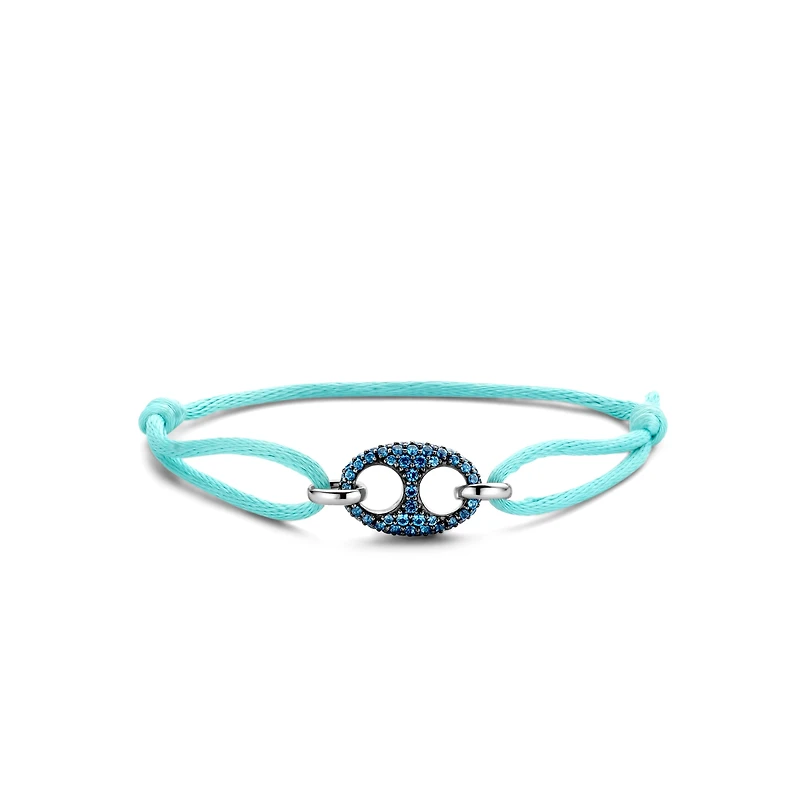 Puffed Mariner G-Ucci Blue Pave Turquoise Bracelet