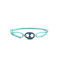 Puffed Mariner G-Ucci Blue Pave Turquoise Bracelet