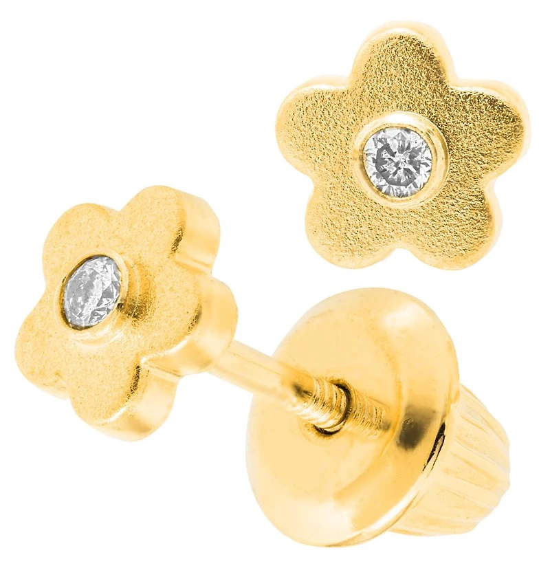 Flower Diamond Kids Studs Earrings