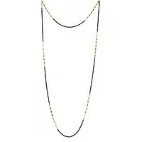 Hematite CZ Extra Long Multi-Way Chain