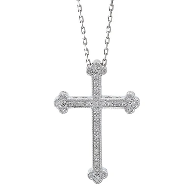 Cross Pave Necklace