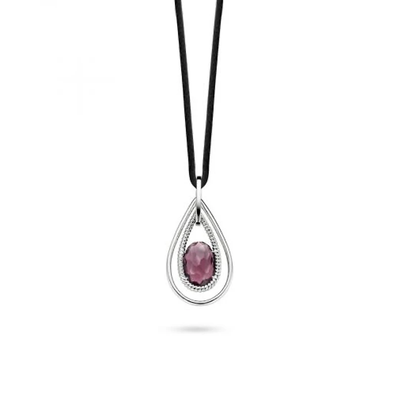 Purple Drop Necklace