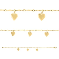 Dangling Hearts Bracelet