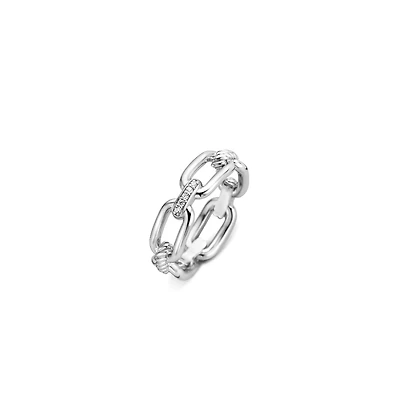 Textured Link Ring