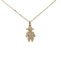 Petit Girl Yellow Gold Diamonds Necklace