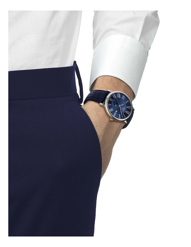 Carson Premium Moonphase Blue 40mm
