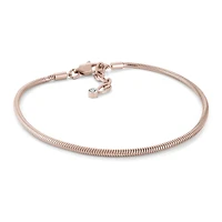 Rose Steel Snake Bracelet