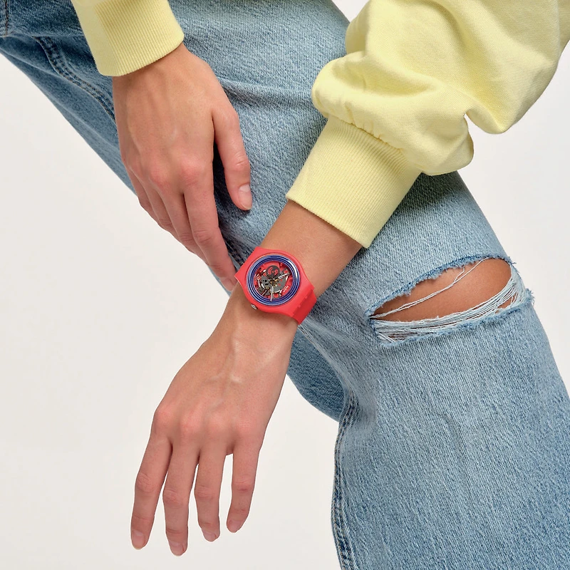 Blue rings red