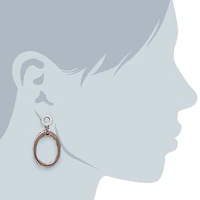 Classy Rose Crytal Earrings