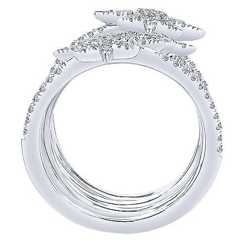 Star Cluster Diamond Ring Yellow Gold