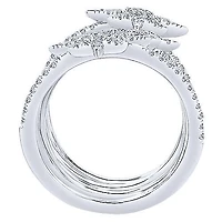 Star Cluster Diamond Ring Yellow Gold
