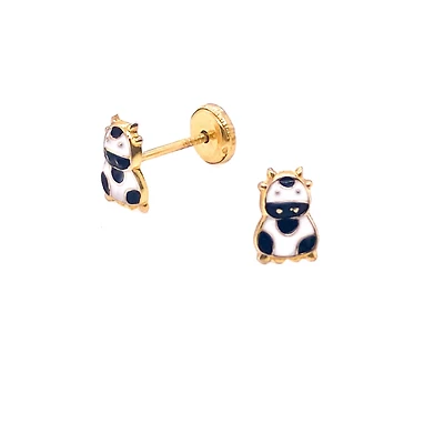 Cow Stud Earrings