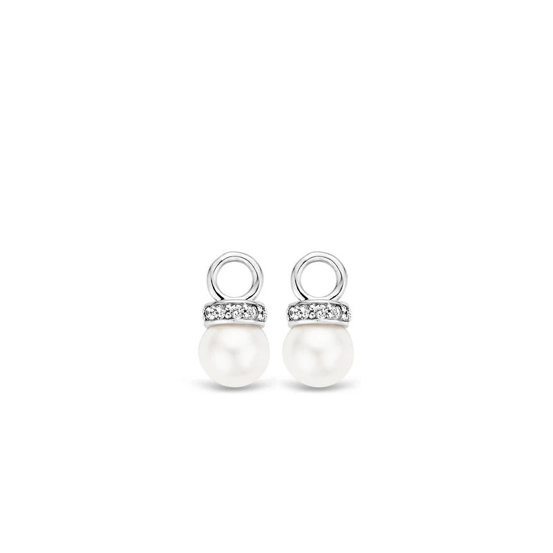 8mm Pearl Zirconia Ear Charms