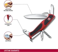 Ranger 61 grip M in red/black 130MM Knife