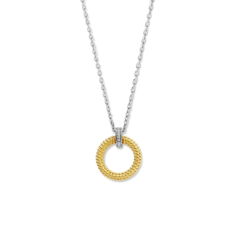 Golden Urchin Disk Necklace