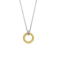Golden Urchin Disk Necklace