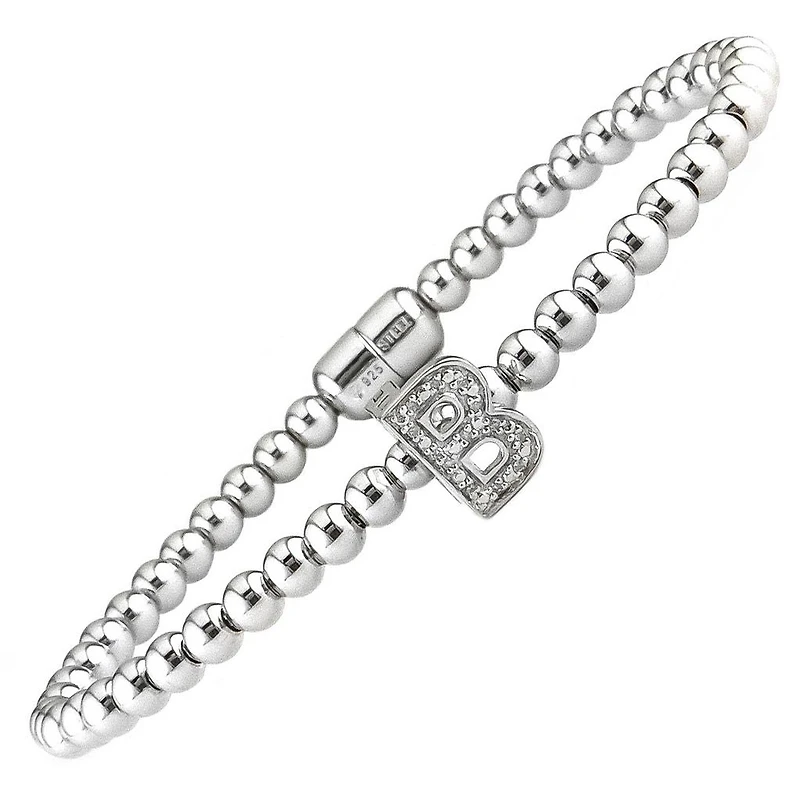 Beads and Initial Bracelet