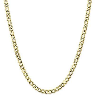 Cuban Flat Hollow 5MM Link Chain
