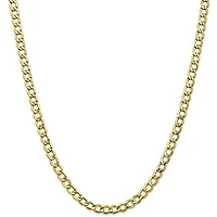 Cuban Flat Hollow 5MM Link Chain