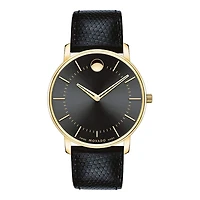 Museum 40MM Yellow and Black Leather