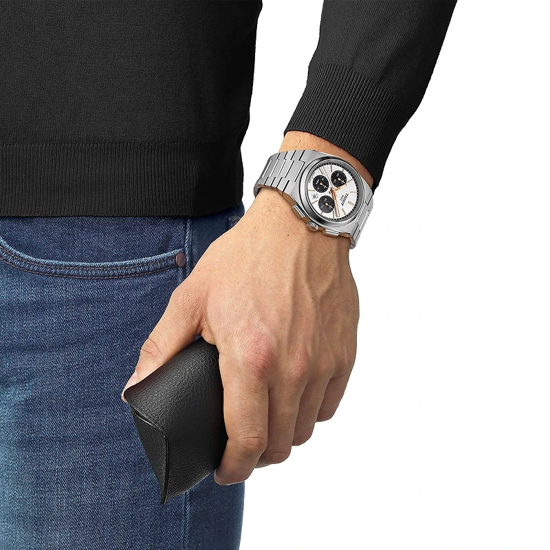 PRX Automatic Chronograph 42mm Black/White