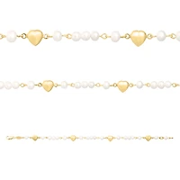 Heart and Pearls Kids Bracelet