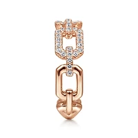 Rose Gold Diamonds Links Ring