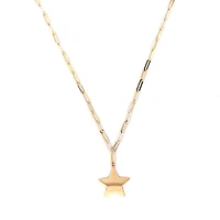 Paper Clip Large Star Necklace