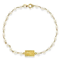 Pearl Scapular Kids Bracelet