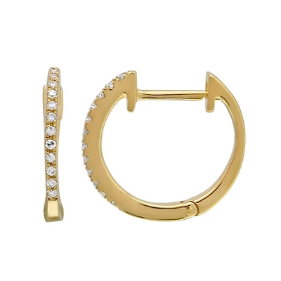 Diamond Huggie 12.5MM  Earrings
