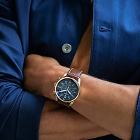 Avion 45MM Brown/Blue Watch