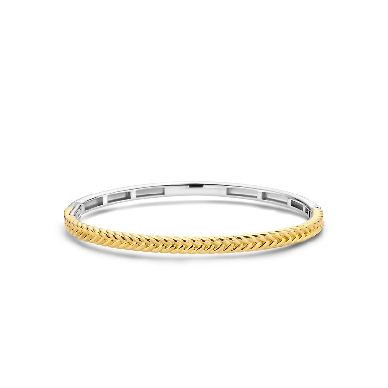 Braid Golden Bangle Bracelet
