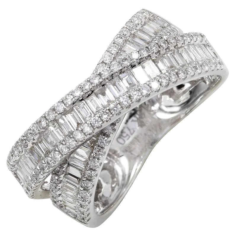 Iconic Crossover Diamond Ring