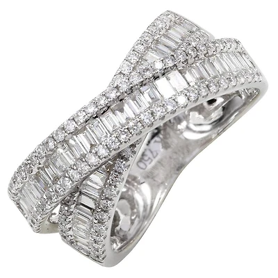 Iconic Crossover Diamond Ring