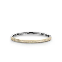 Pave Sparkle Golden Bangle Bracelet