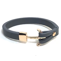 Rose Anchor Leather Bracelet