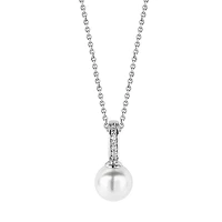 Perfect Pearl Zirconia Necklace