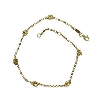 Puffed Mariner Stations Ankle Bracelet