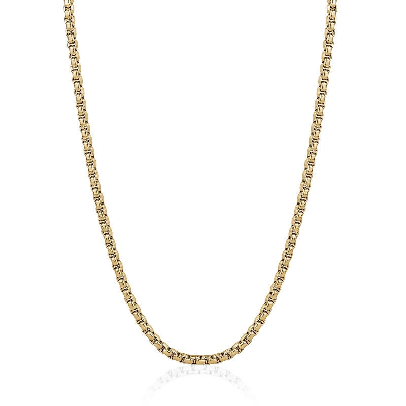 3.5mm Yellow IP Steel Round box Chain