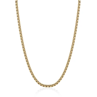 3.5mm Yellow IP Steel Round box Chain