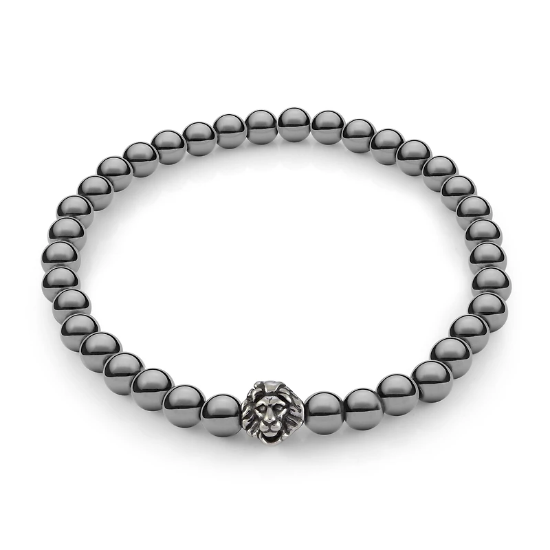 Hematite 6mm Stretch Bead Bracelet