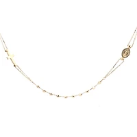 Rosary Necklace Diamond Cut