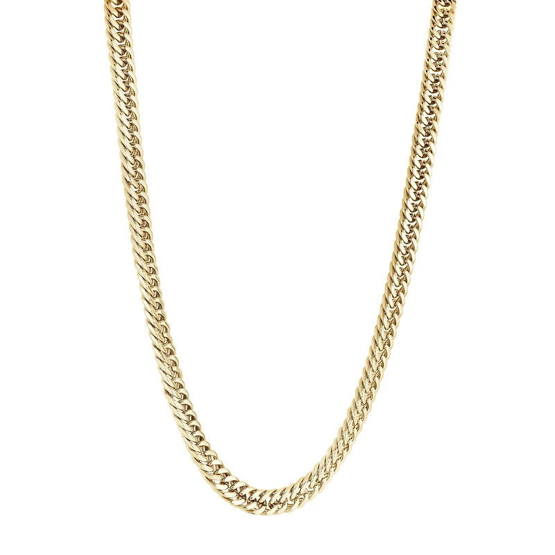 Double Curb Yellow IP Steel Chain