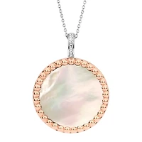 Milky White Disk Necklace