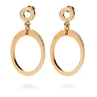 Classy Rose Champagne Earrings