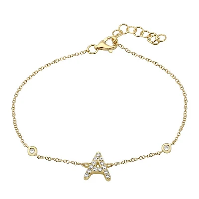 Diamonds Initial Bracelet